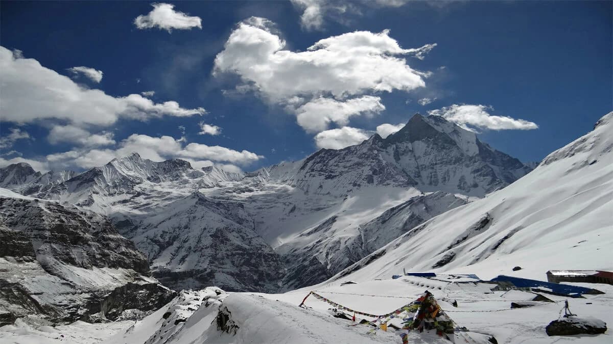 Annapurna base camp trekking map
