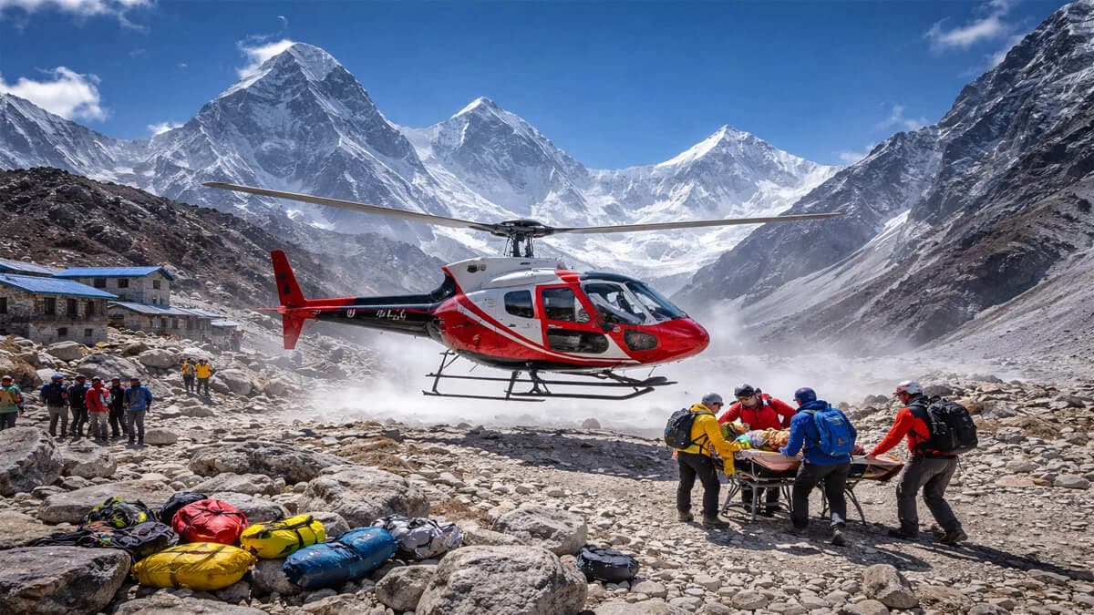 Helicopter Rescue in Nepal